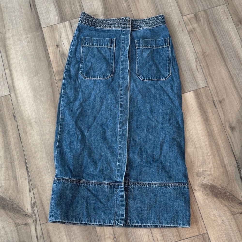 Denim Midi Skirt